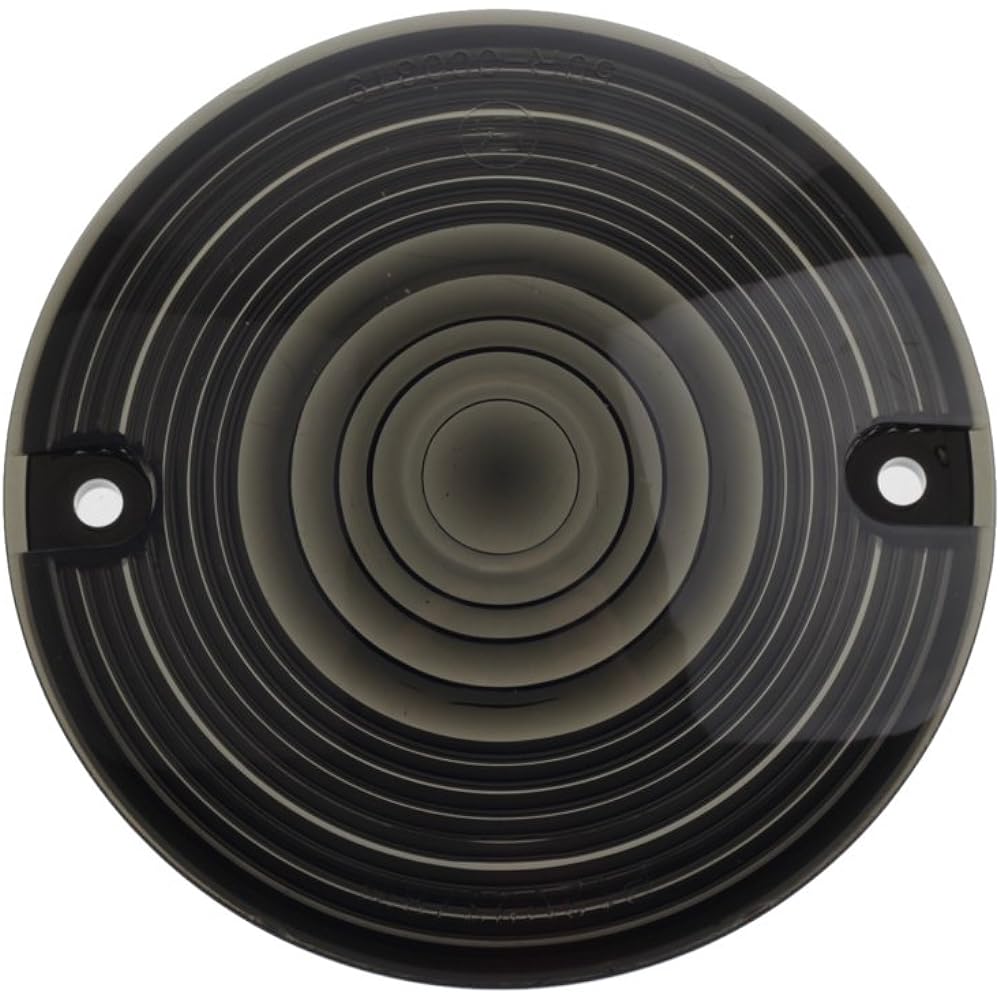 NTHREEAUTO Turn Signal Light Lens Cover Smoked Compatible with Harley Touring Electra Glide Road King Softail