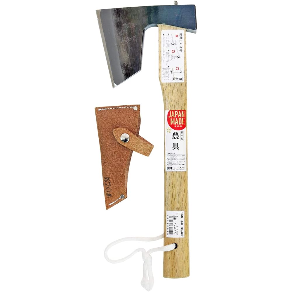 KONYO Japanese hand ax with split steel 34080 570g 360mm handle Body: Depth 3cm Body: Height 34.5cm Body: Width 13cm