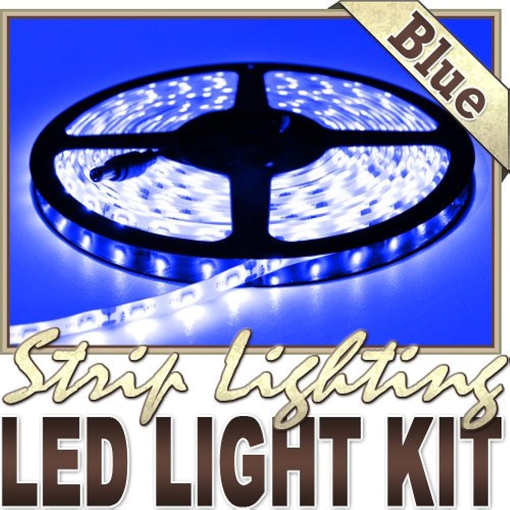 Biltek LK-SB-5M Blue On/Off Switch Control Kit (16.4ft 300 LED Light Smd3528 110V Plug)