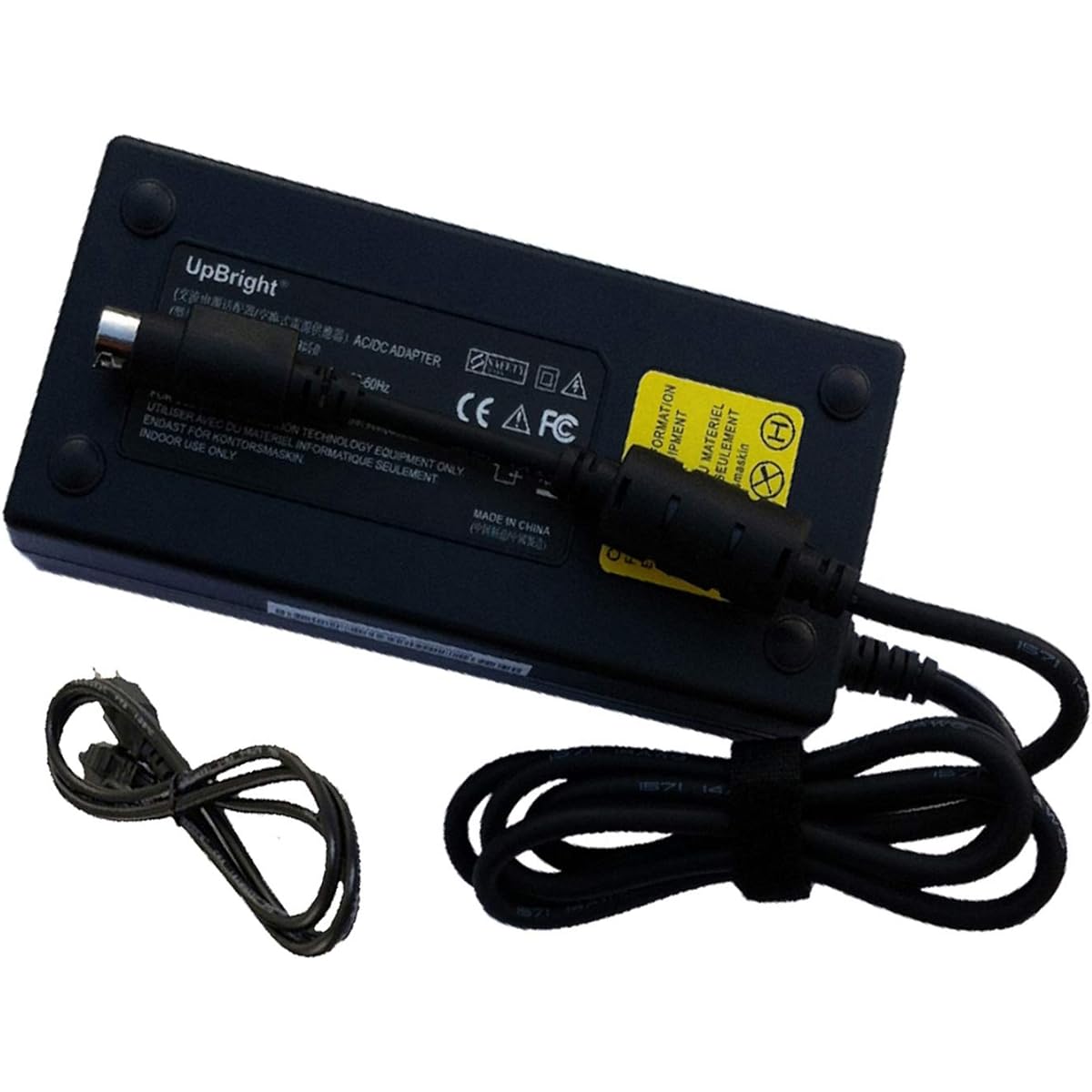 UpBright 4 Pin DIN 48V AC/DC Adapter Compatible with FJ Models: FJ-SW2028A48003850 FJSW2028A48003850 FJ-SW2028A48003750 Fujia 48VDC 3750mA DC48V 3.75A 180W 48.8.0V 48 VDC Switching Power Supply Charger