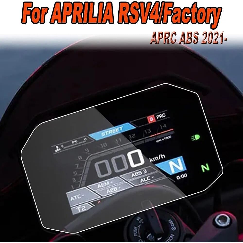 DEMUR Aprilia RSV4 TUONO v4 Paprc 2021-on Motorcycle Accessories Scratch Cluster Screen Dashboard Protection Instrument Film Dashboard Screen Protector (Size : 5 PCS)