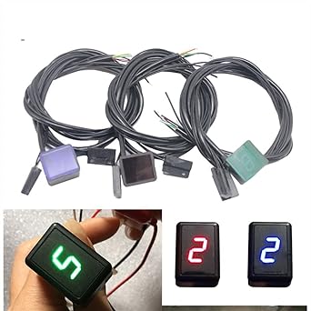 Speed Display Meter Universal Strong Magnet Ultra Thin Motorcycle 6 Speed Digital Gear Indicator Motorcycle Display Shift Lever Sensor
