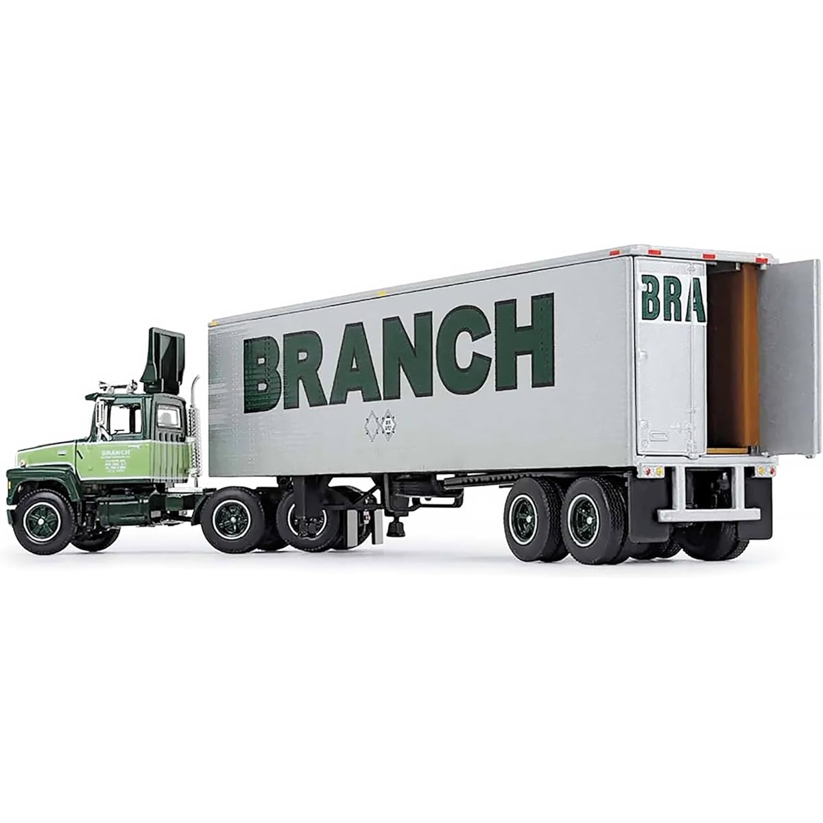 First Gear 1/64 Ford LT 9000 40ft Vintage Trailer, Branch Motor Express, DCP Fallen Flag #42, 60-1251