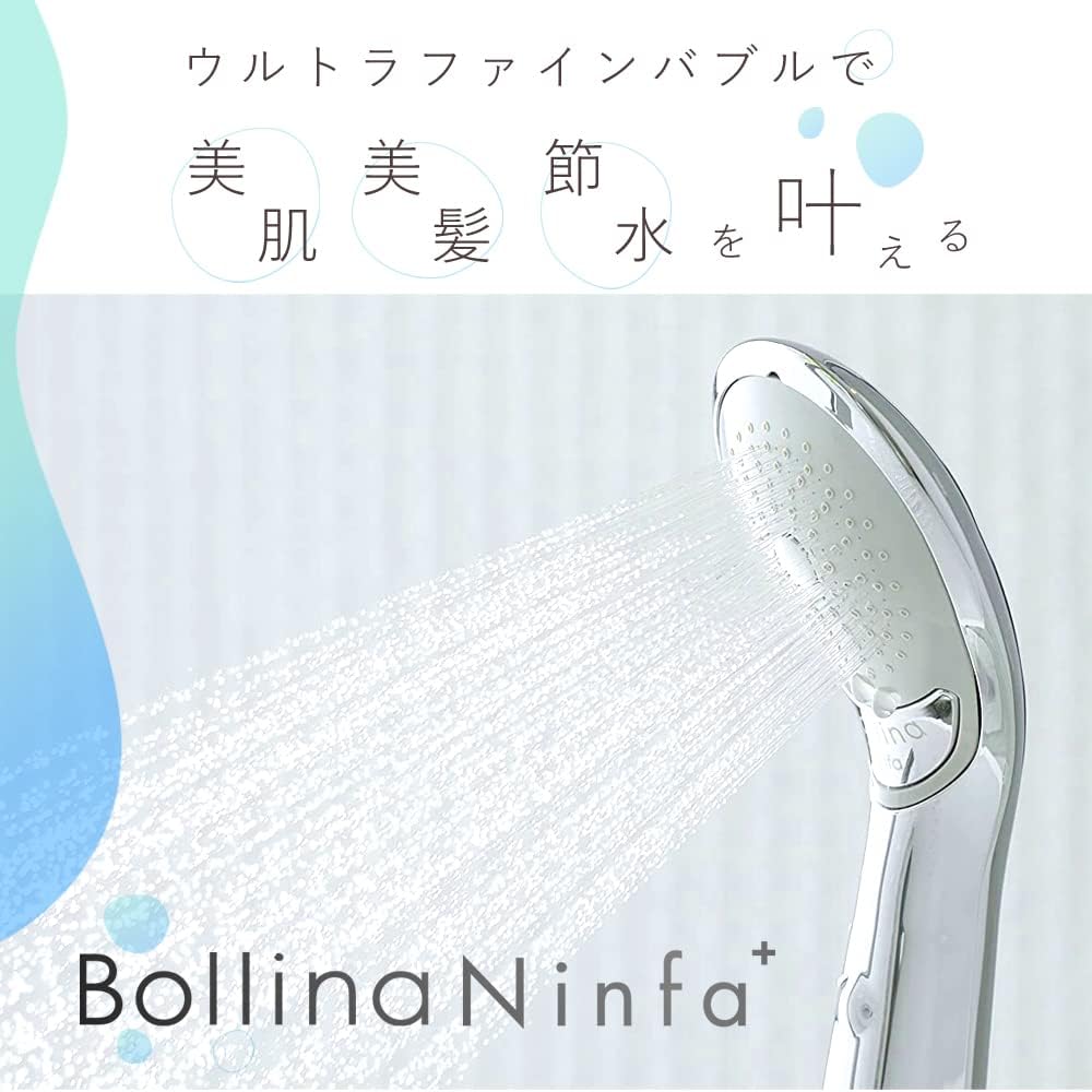 Bollina Ultra Fine Bubble Shower Head Bollina Ninfa Plus Micro Nano Bubble TK-7100-P