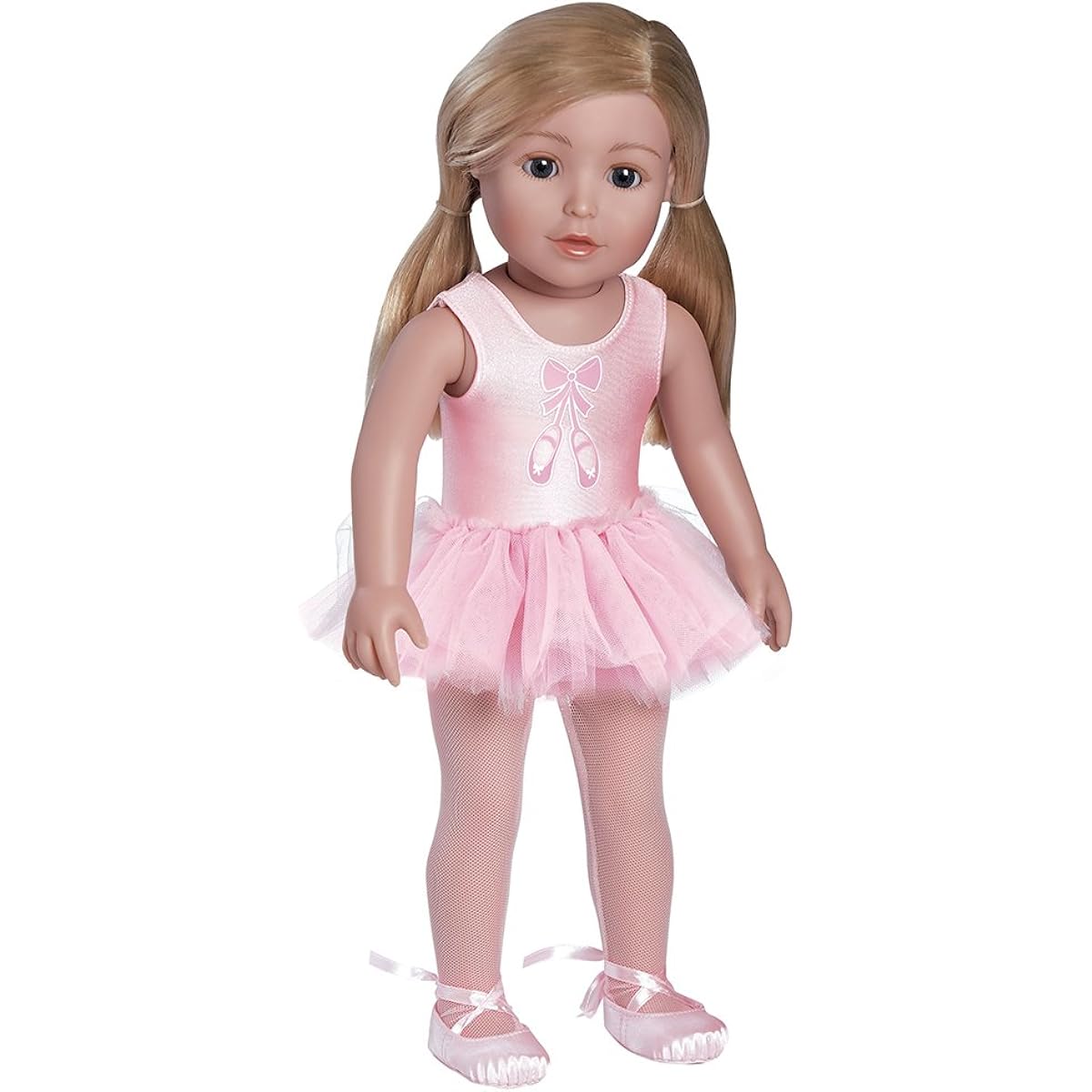 Adora Amazing Girls 46cm Doll Clothes - Ballet Dance Outfit with Leotard, Tutu, Stocking, and Slippers