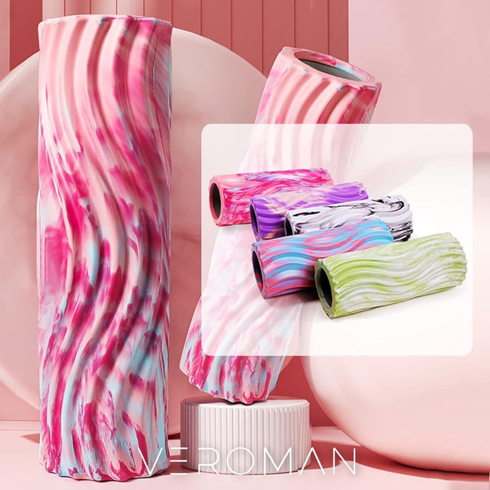 [VeroMan] Foam Roller Fascia Release 45cm Stylish Pattern Stretch Roller ppi-roll1 (E Type)