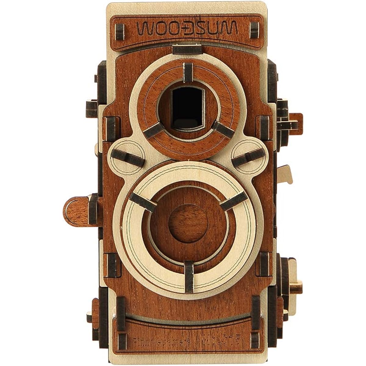 WOODSUM Fully Functional Wooden 3D Puzzle for Adults - Pinhole Camera, Small
