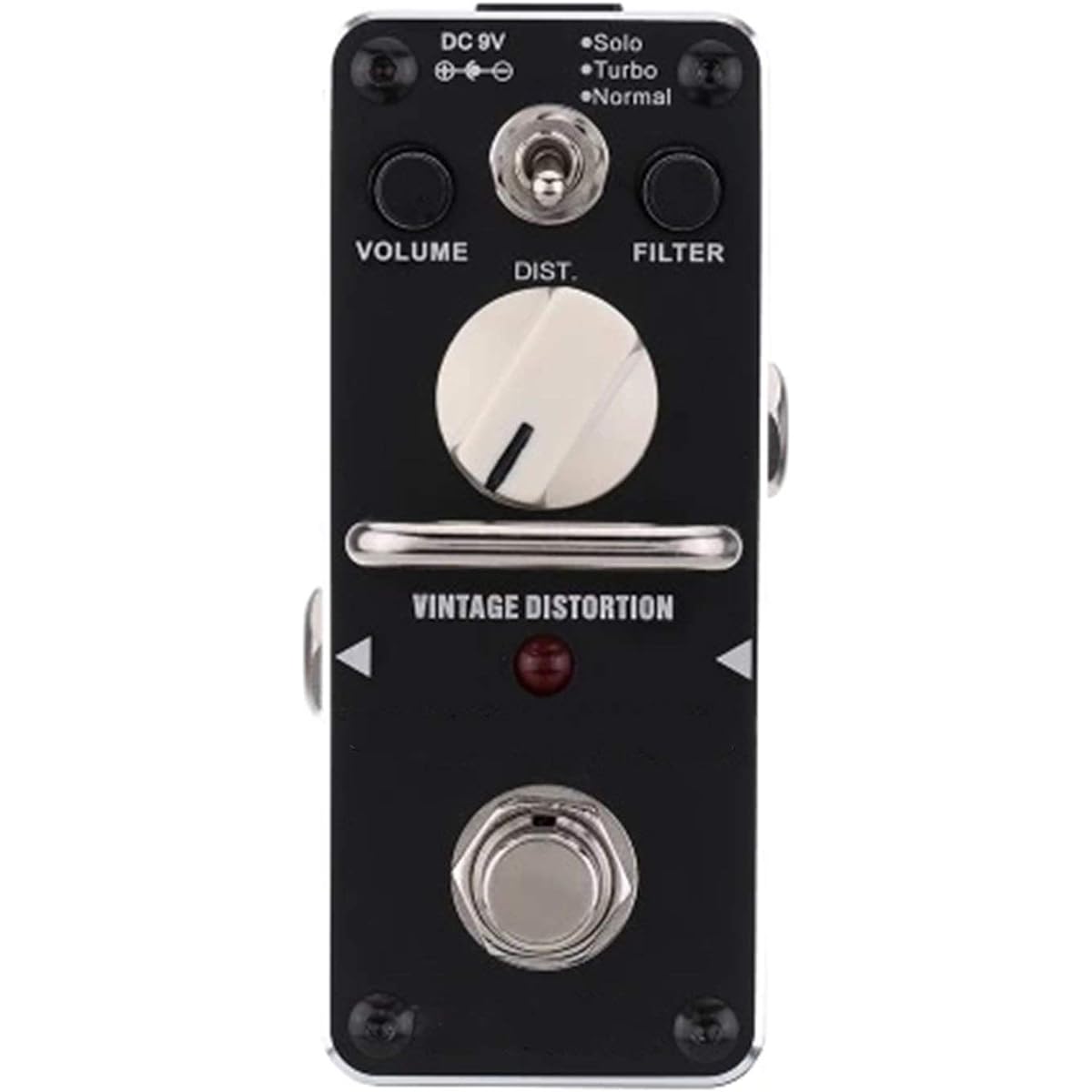 Guitar Effect Pedal Black Tooth Vintage Distortion Electric Guitar Effect Pedal Mini Single Effect Guitar Effect