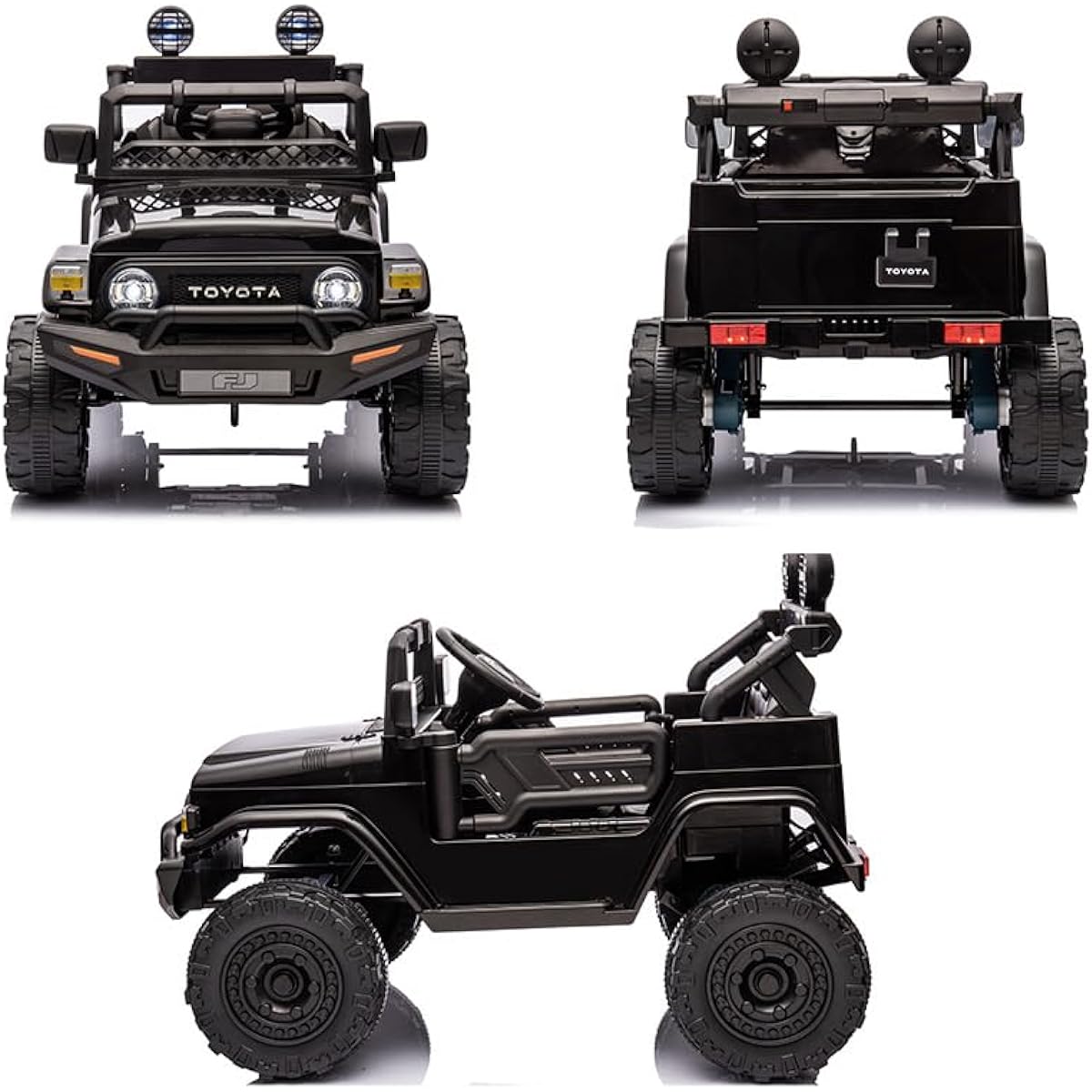 AIJYU TOYS Electric Ride-on Radio Control Land Cruiser FJ40 Kids Car [JJ2099] (Camouflage)