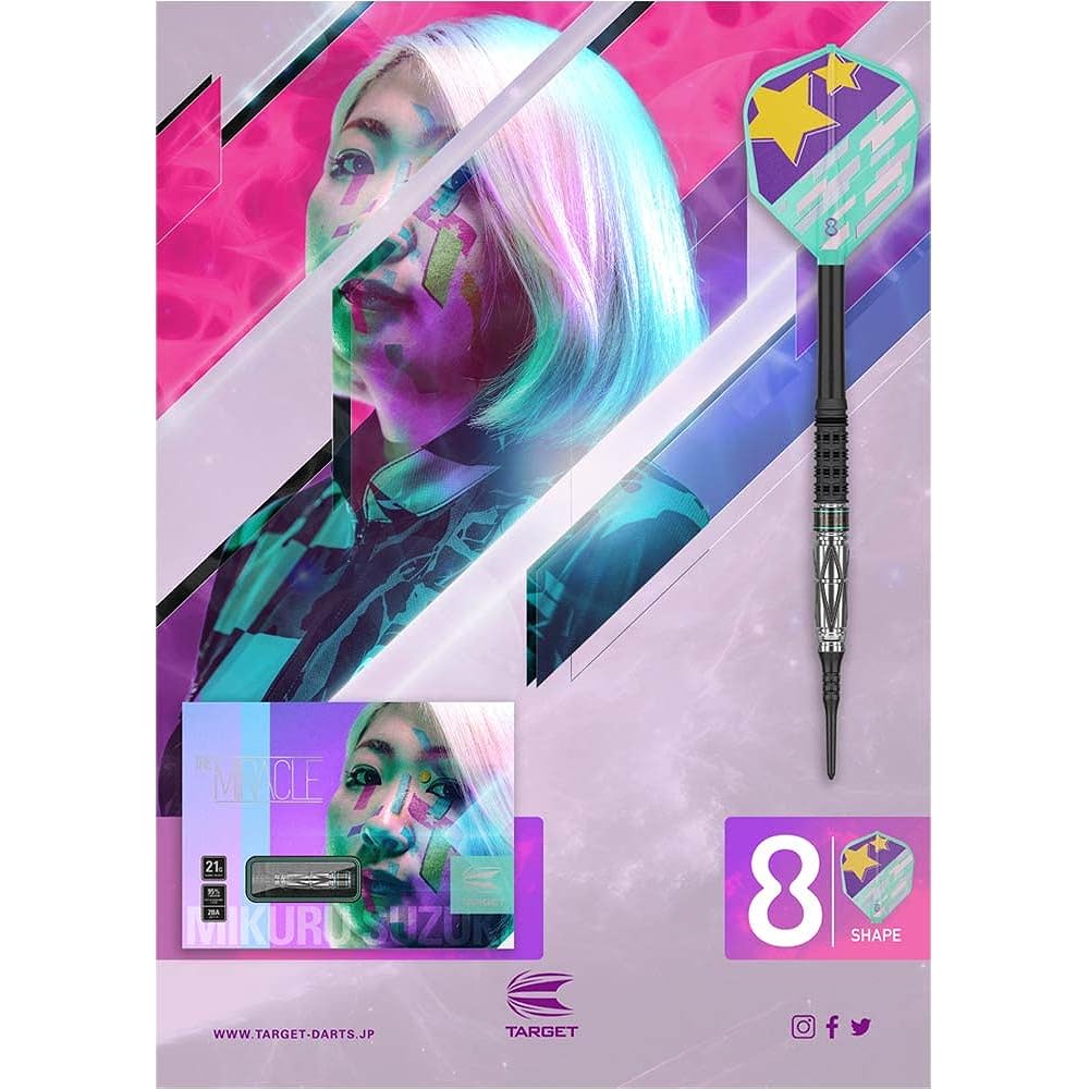 TARGET THE MIRACLE G4 The Miracle Generation 4 2BA <210222> Mirai Suzuki Model Dart Barrel Dart Set