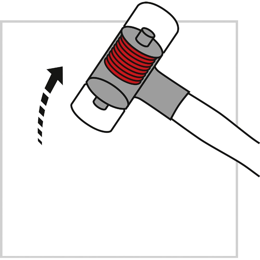 PB Swiss Tools 305-1 Recoilless combination hammer (glass fiber handle) Recoilless hammer 305-1 Head Φ 22mm