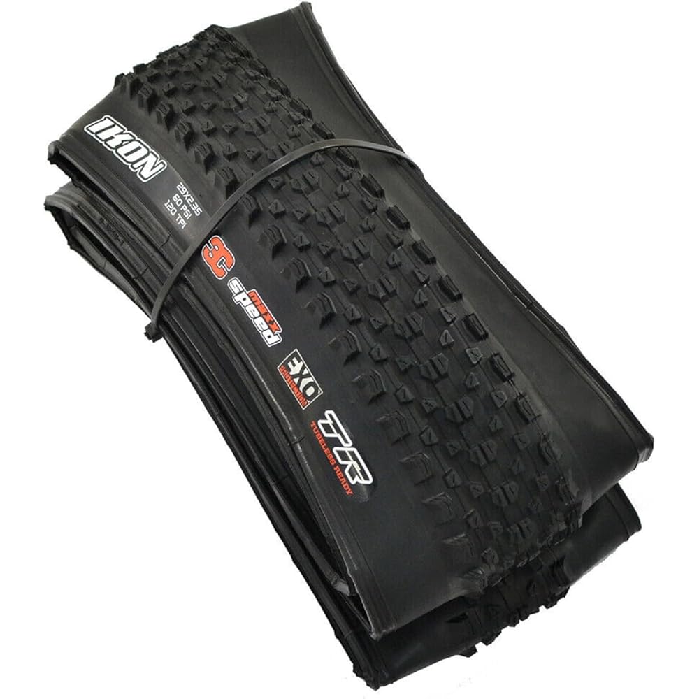 MAXXIS IKON M319RU MTB Folding Tire TR EXO 3C Maxxspeed 29x2.35 Inches Tire, Black, 2 Tire, MX2103