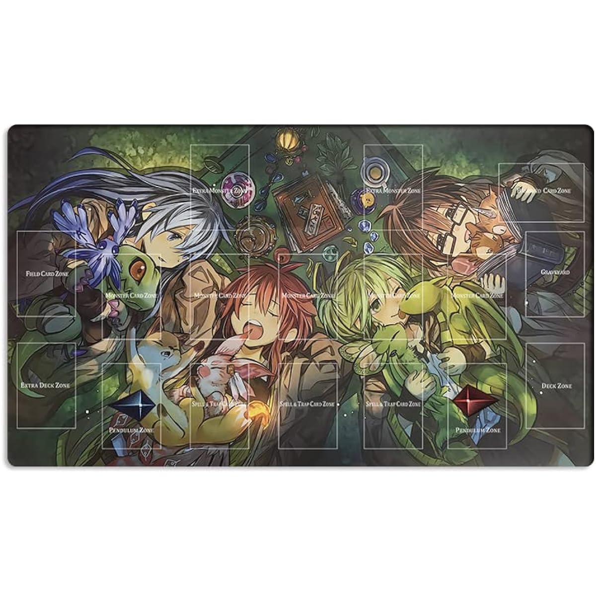 Mlikemat Playmat Charmer Familiar TCG CCG OCG Trading Card Game Mat + Free Bag