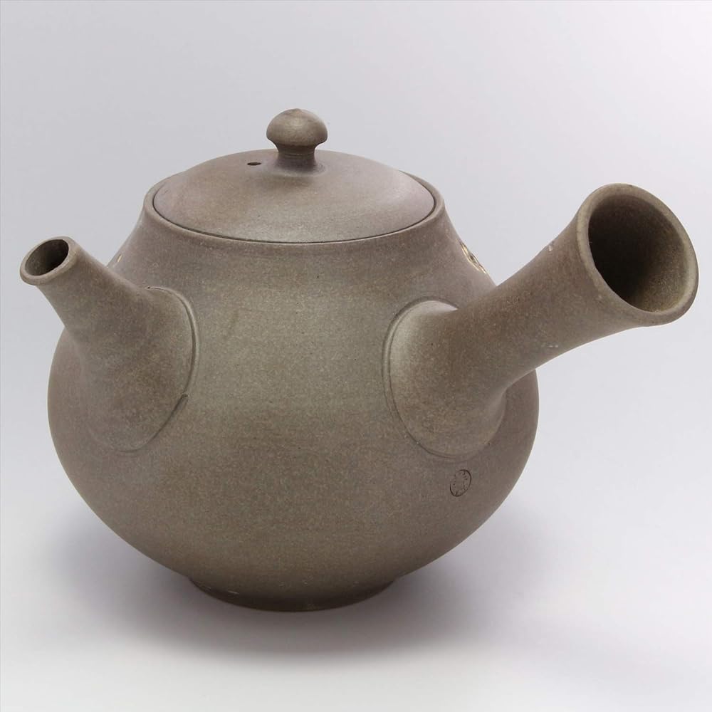 Yamakiikai Aomine Ware Butterfly and Cherry Blossom Teapot