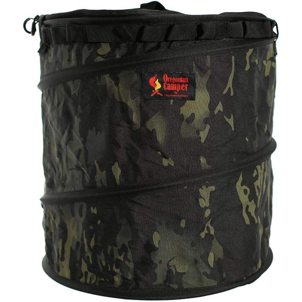 [Oregonian Camper] Pop-up Trash Box R2 Black x Camo OCB-2026