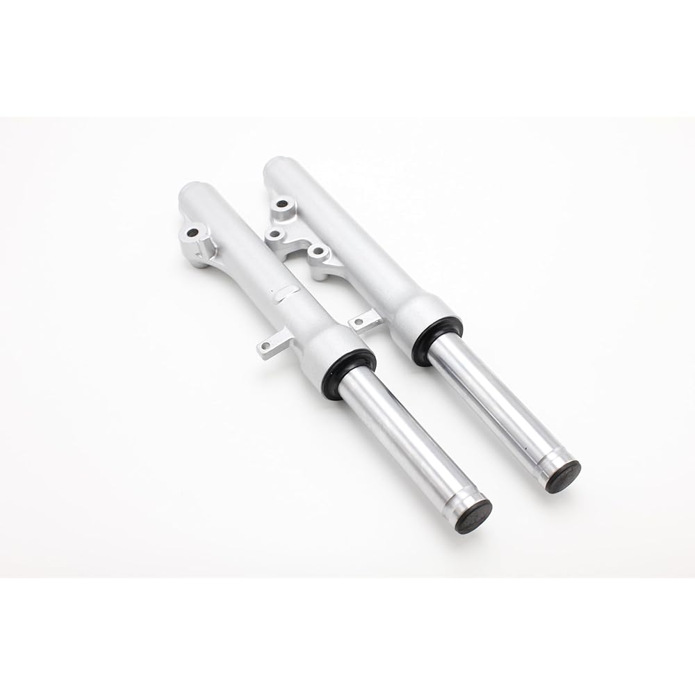 Front Fork Front Suspension for Suzuki Address V125/G/S/SS CF46A/CF4EA CF4MA Silver Front Fork Left and Right Set Suspension Silver Bike Motorcycle Bike Parts for SUZUKI