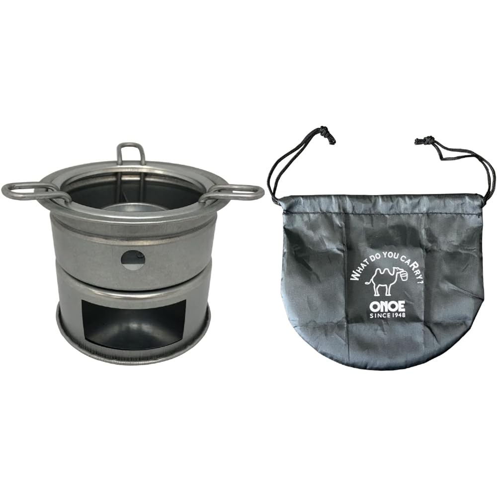 Onoe Seisakusho (ONOE) Mini Kamado MK-125 Easy to enjoy cooking with a stove Made in Japan Can use both solid fuel and firewood Solid fuel trivet/Tabletop stove Bonfire stand Solo Camping BBQ