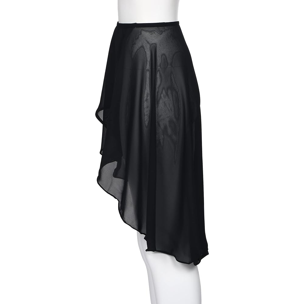 [Aigoda] Ballet Skirt, 5 Colors, Adults, Long Back, Long Elastic, Large Size, Women's Chiffon Skirt, Kids, Juniors, Children