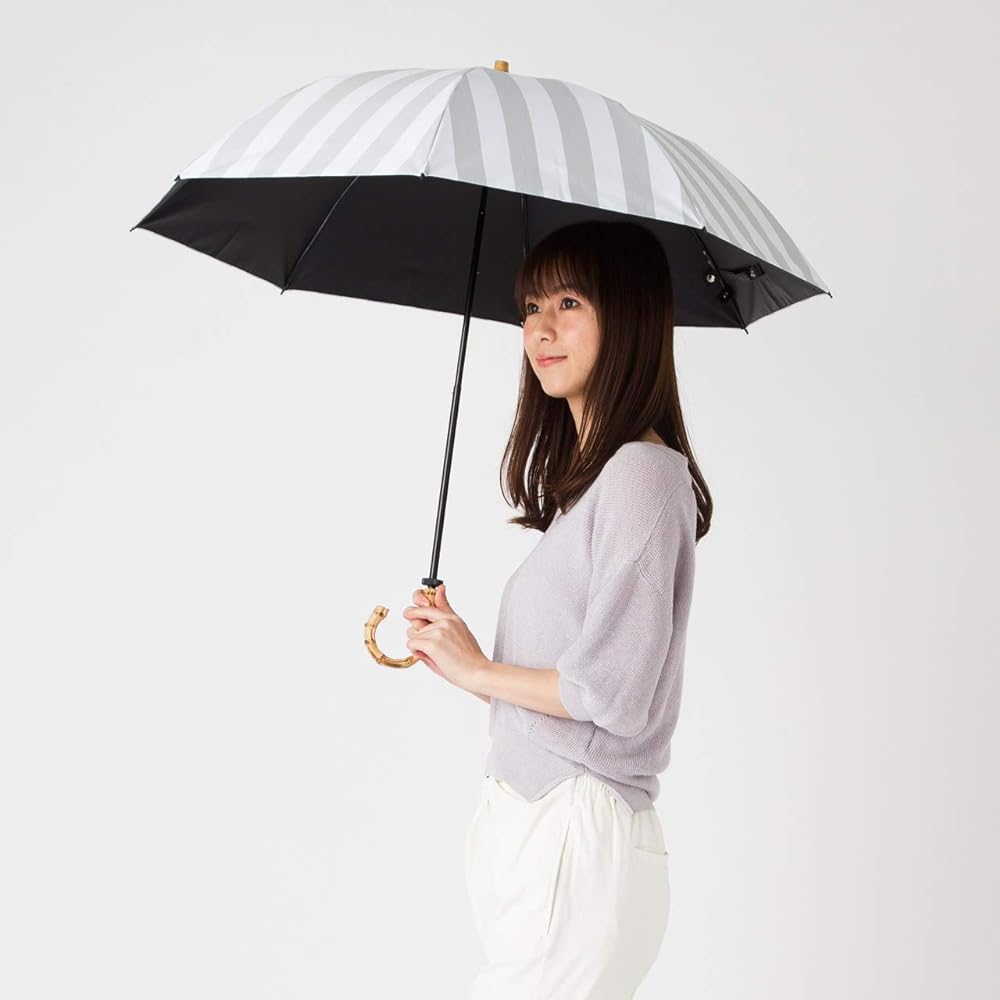 LIEBEN Parasol, For Both Sunny and Rainy Days, Women's Folding Umbrella, UV Blocking Rate 99%, Heat Shielding, Light Blocking Grade 1 Laminated Fabric, Light Blocking Rate 99.99% [LIEBEN-0536]
