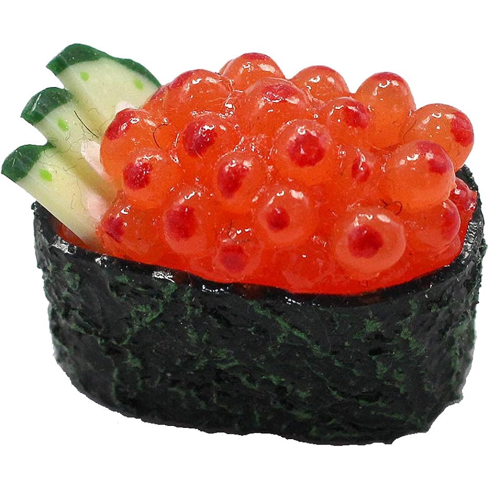 Hokushin Trading Golf Marker 3.2cm x 2.0cm x 2.4cm Kozumari Kobo Collaboration Product Food Sample Marker Gunship Sushi with Base Handmade Made in JAPAN MK0278/MK0279