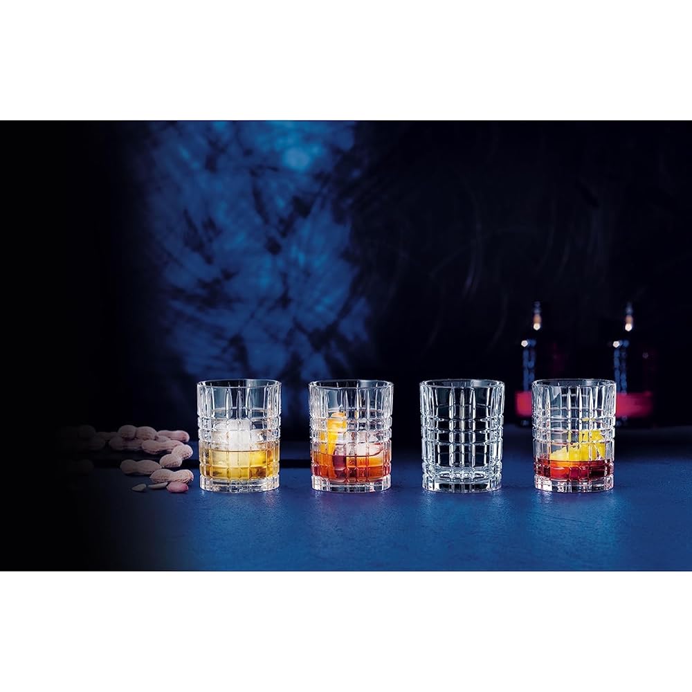 [Genuine] NACHTMANN Tumbler Glass Set of 4 Square Whiskey Tumbler (4 pieces) 345ml 101050
