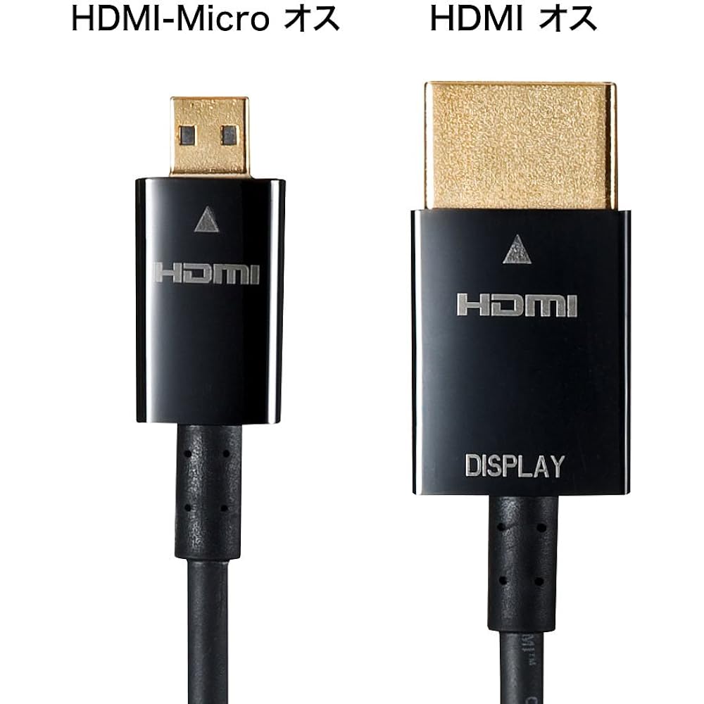 Sanwa Supply Ethernet compatible high speed HDMI micro cable 5m