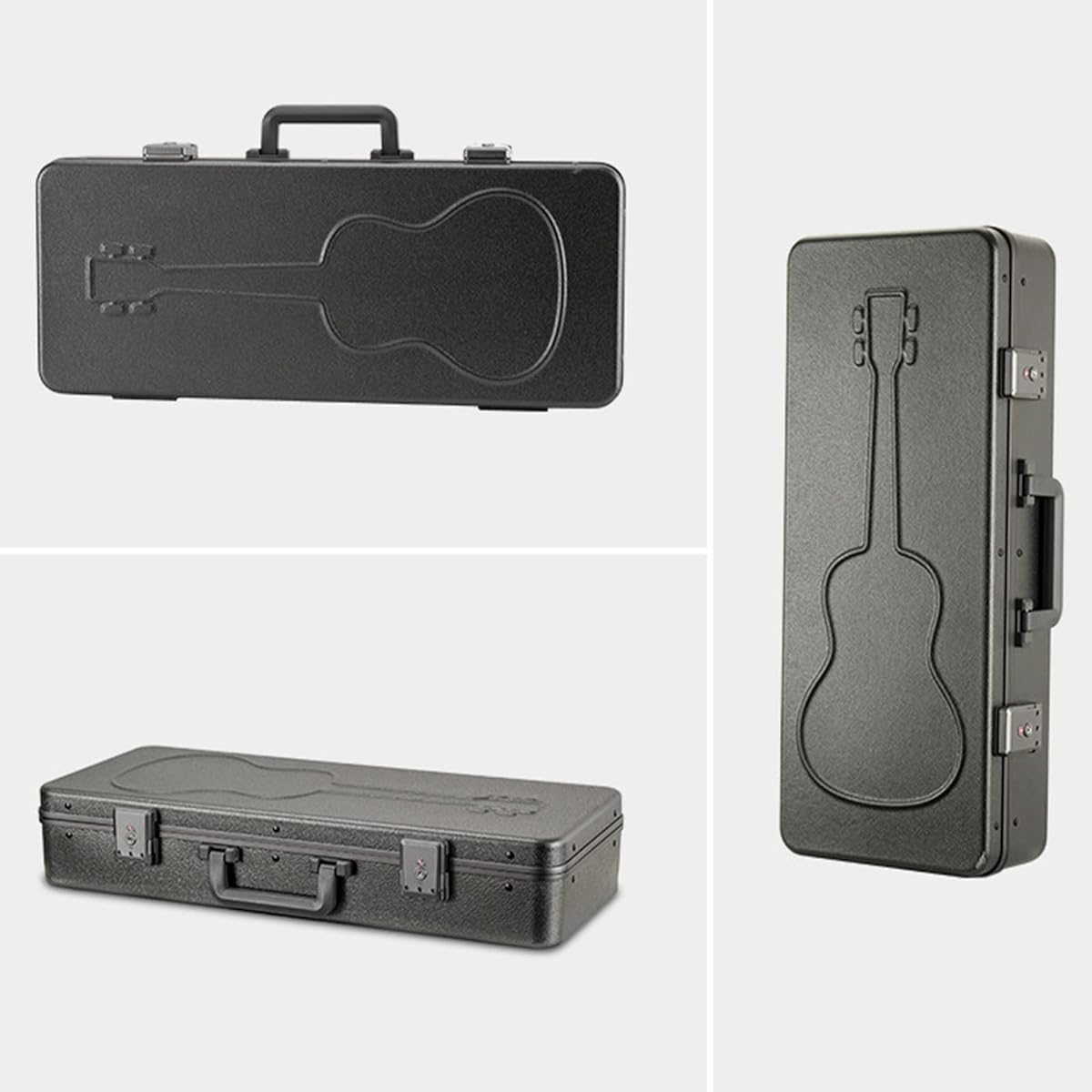 Violin Case Violin Hard Case with Hygrometer Handle Lock Zipper Backpack Strap Professional Fiddle Rectangular Hard Case Lightweight,Silver-3/4