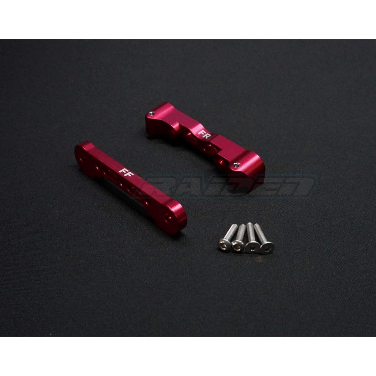 Aluminum Front Lower Arm Suspension Mount for ARRMA Kraton Typhon Senton Talion - RED