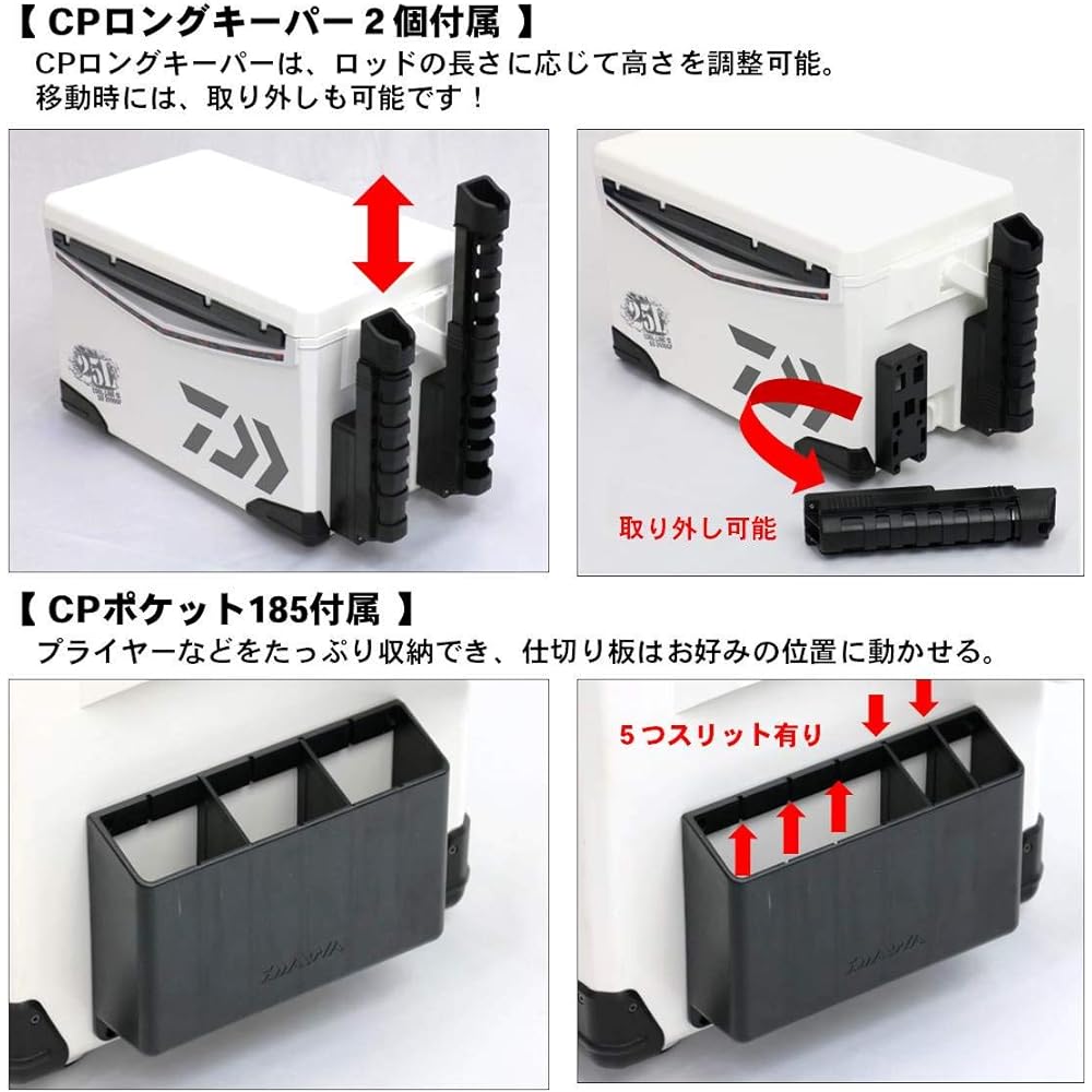 DAIWA Cooler Box Cool Line α GF S/SU 25 Liter Fishing