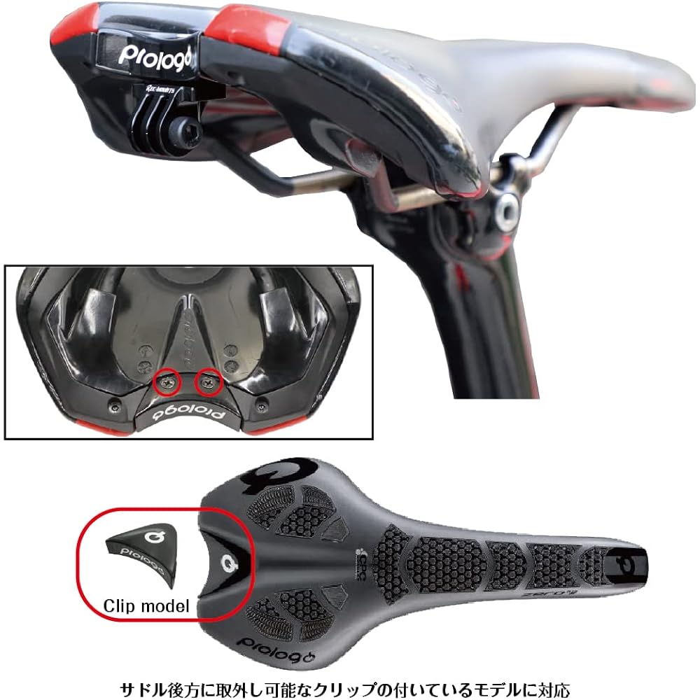 (Rec Mount) Saddle Mount for Prologo Type 1 [Prologo-SDGP] Compatible with models with a removable clip at the rear of the saddle (U-Clip/World-Clip compatible Saddle)