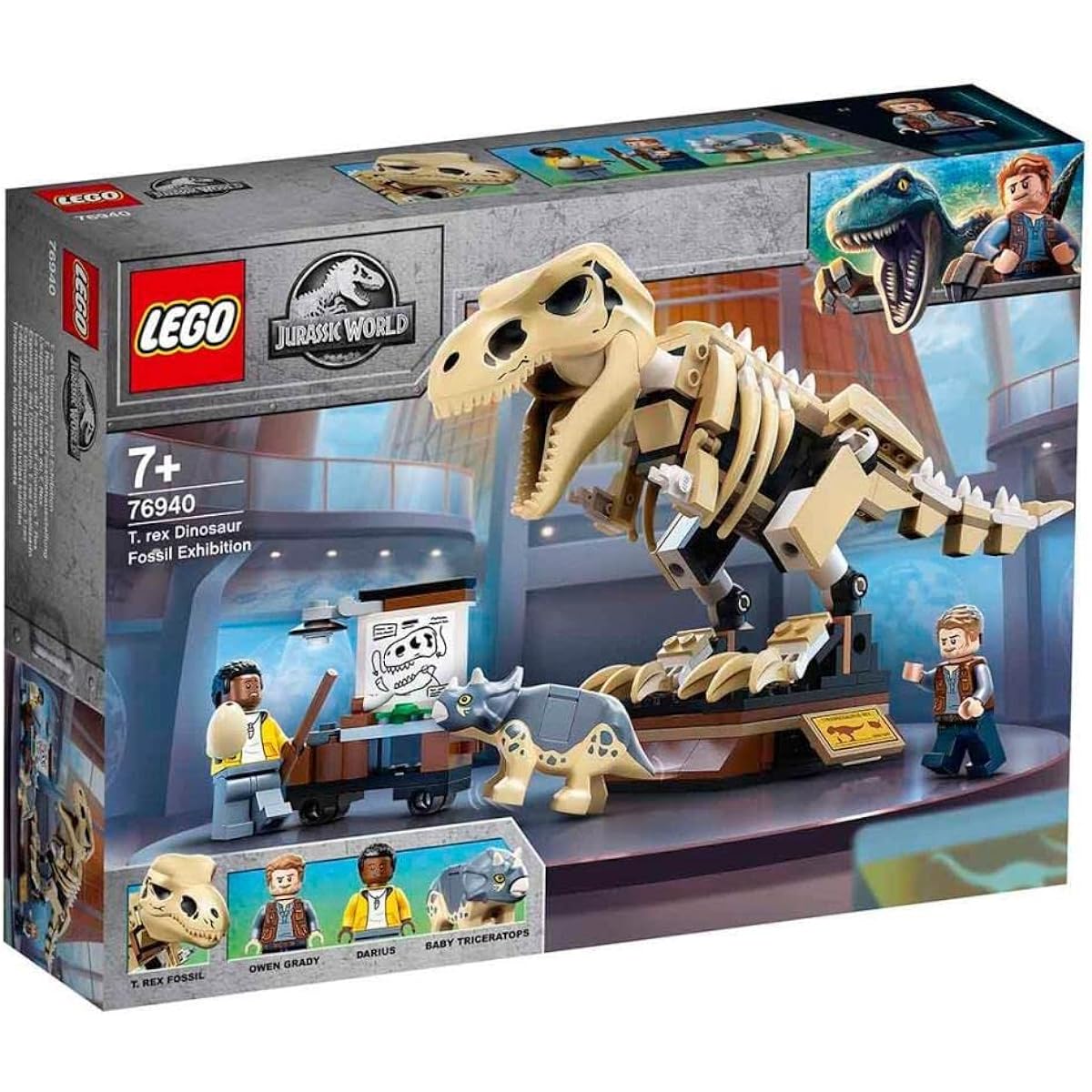 LEGO Jurassic World T-Rex Fossil Exhibition 76940 Toy Blocks Gift Dinosaurs for Boys and Girls Ages 7 and Up