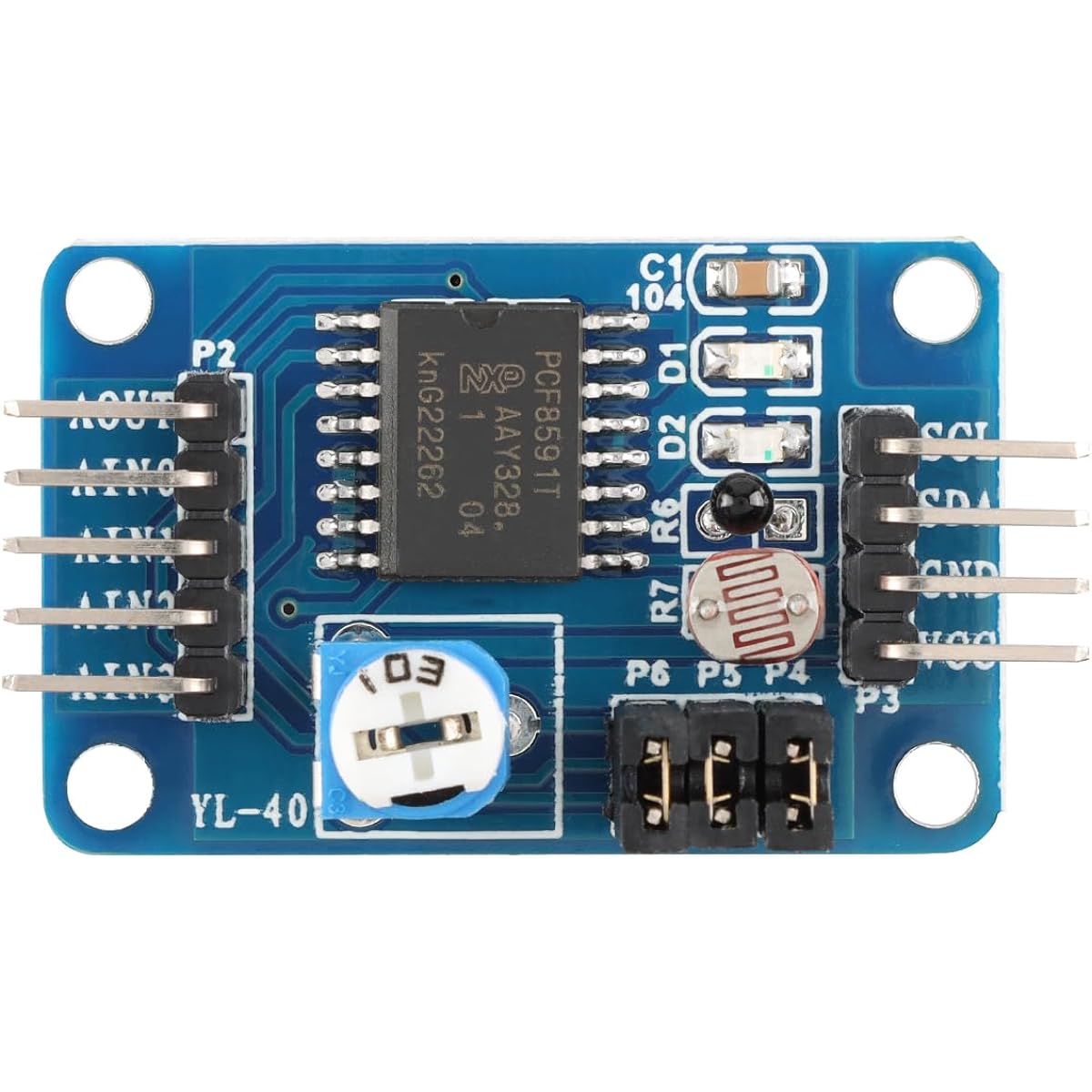 EC Buying 3 Pieces PCF8591 Module AD/DA Conversion Module Analog-Digital-Analog Conversion Module for Arduino