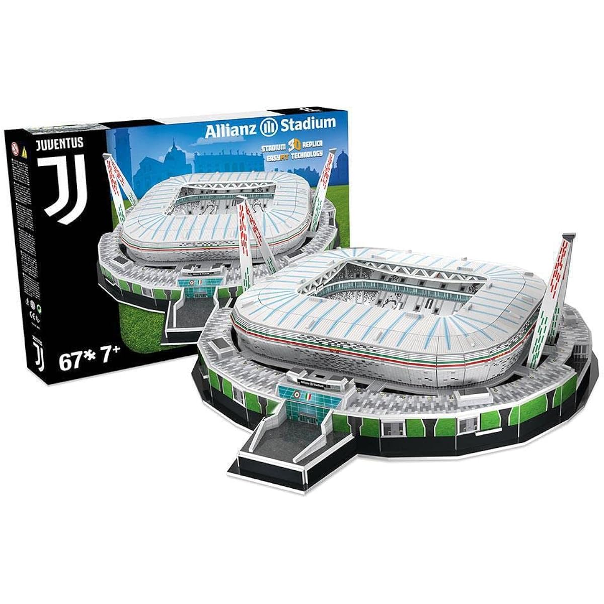 Nanostad Juventus Official Stadium (Allianz Stadium) 3D Puzzle