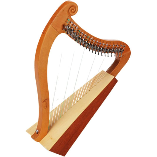 WowZza Harp 19 Strings 15 Tone Small Harp Lyre Harp Stringed Instrument Lyre Harp for Beginners/6 19 Strings