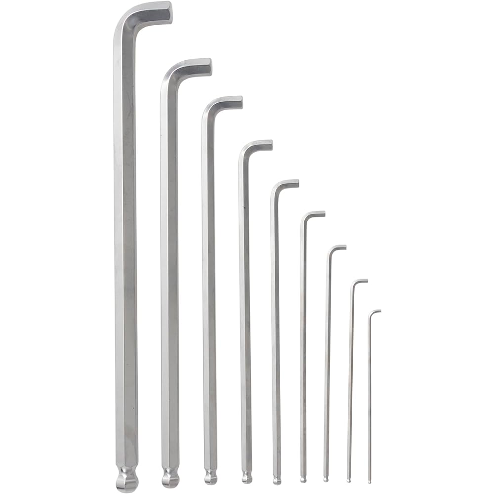 TONE Short neck long ball point L type wrench set BL900S Contents 9 items