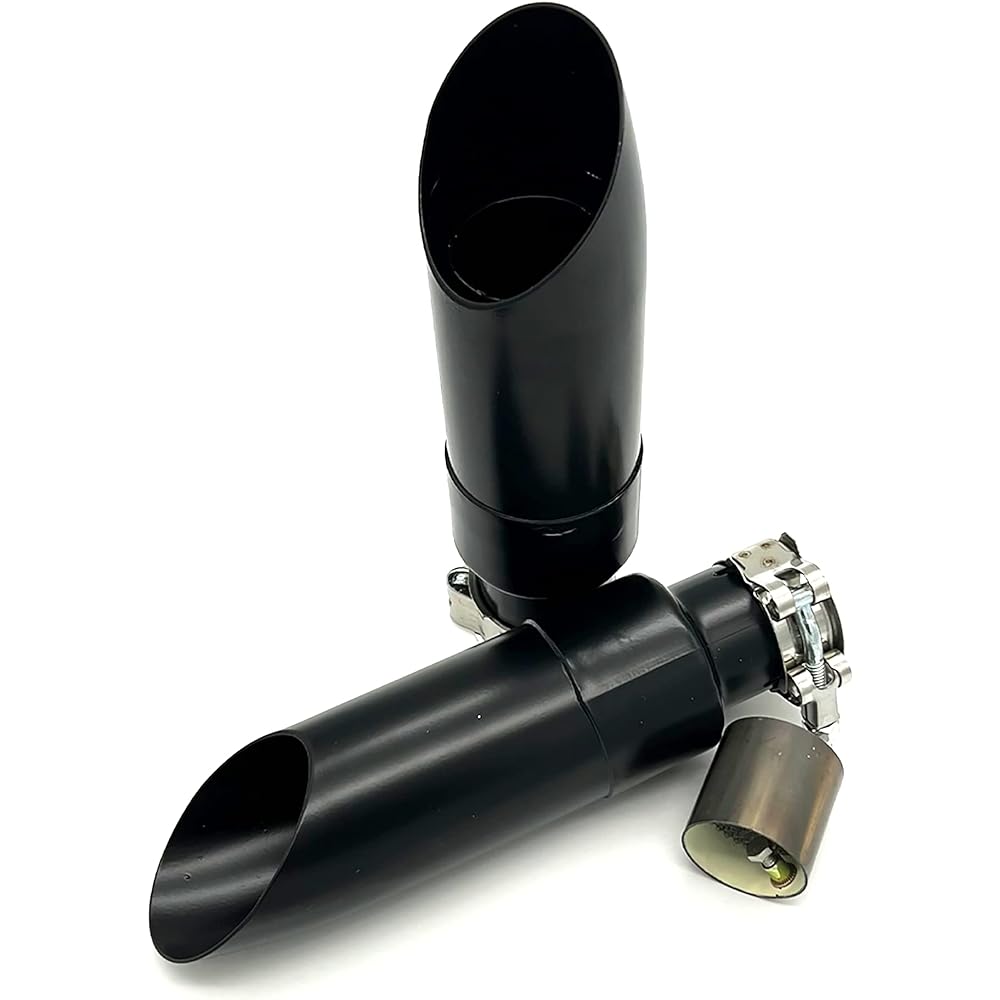 Radiant Cycles Shorty GP Exhaust Muffler 2015-2022 Indian Scout Bobber Black with Removable Baffle DB Killer Silencer