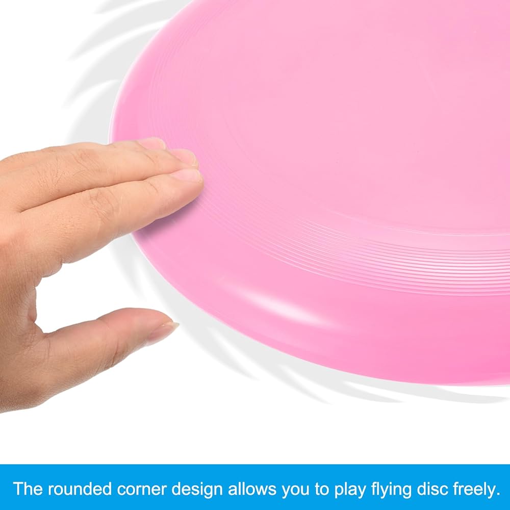 PATIKIL Flying Disc 10.8" 175g Set of 2 Sports Training Disc Backyard Lawn Beach Outdoor Park Pink