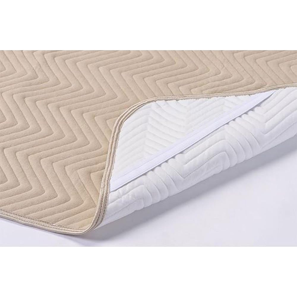 nishikawa [Nishikawa] (Outer pile part) 100% cotton sinker shirring soft bed pad double 140 x 205 cm 5C-PT6104D Beige
