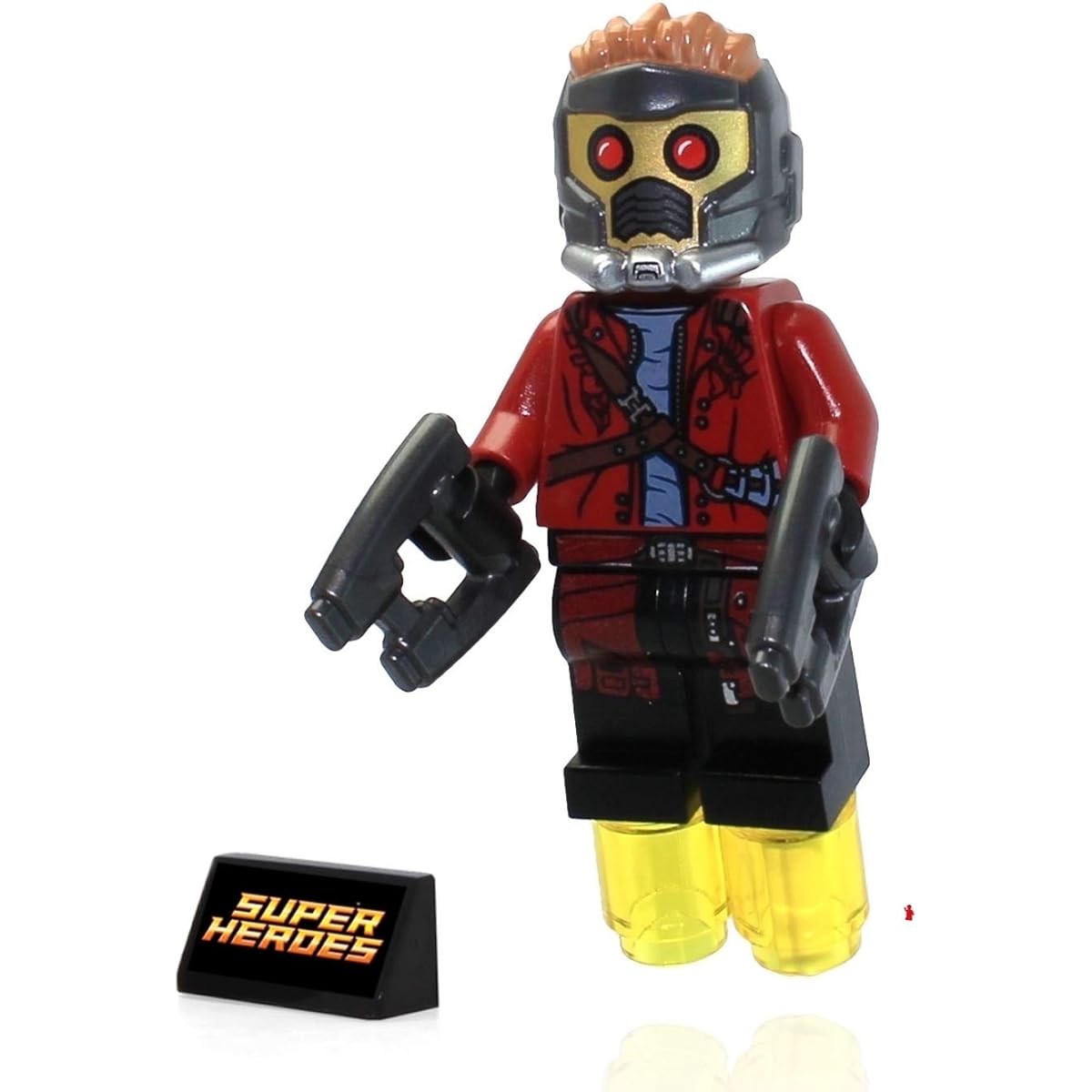LEGO Marvel Super Heroes Guardians Of The Galaxy Minifigure - Star Lord (with Helmet and 2 Blasters)