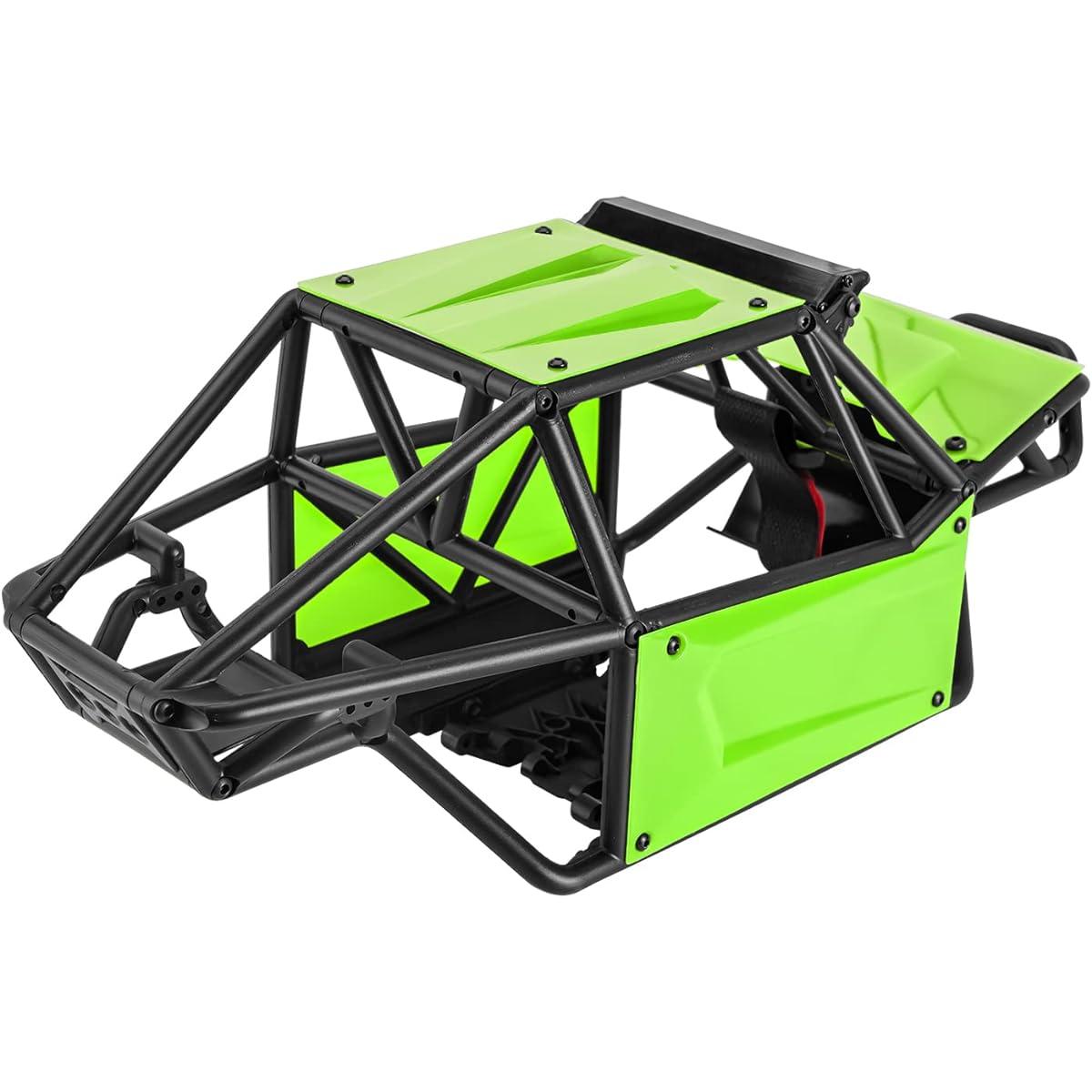 INJORA Nylon Rock Buggy Roll Cage Body Shell Chassis Kit for SCX10 II 90046 UTB10 1/10 RC Crawler Upgrade Parts (Green)