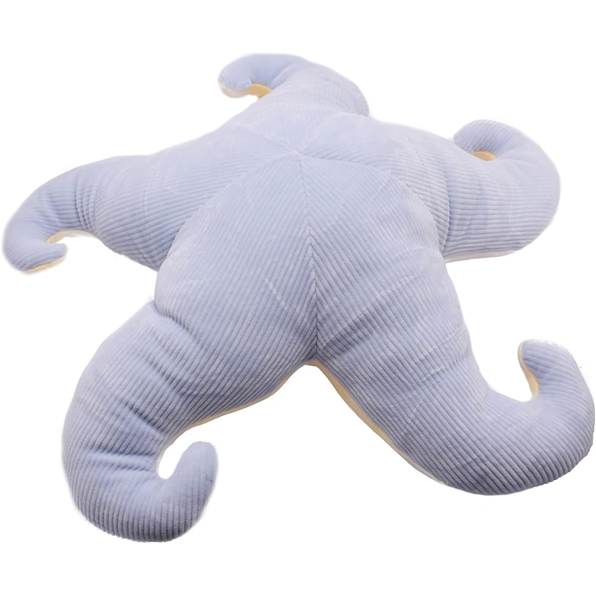 Cuddly Starfish Plush Pillow Beach Theme Star Plush Throw Pillow Super Soft Cushion Comfy Decor for Coastal Home Beach House Living Room Master Bedroom 24" (Light Bull)