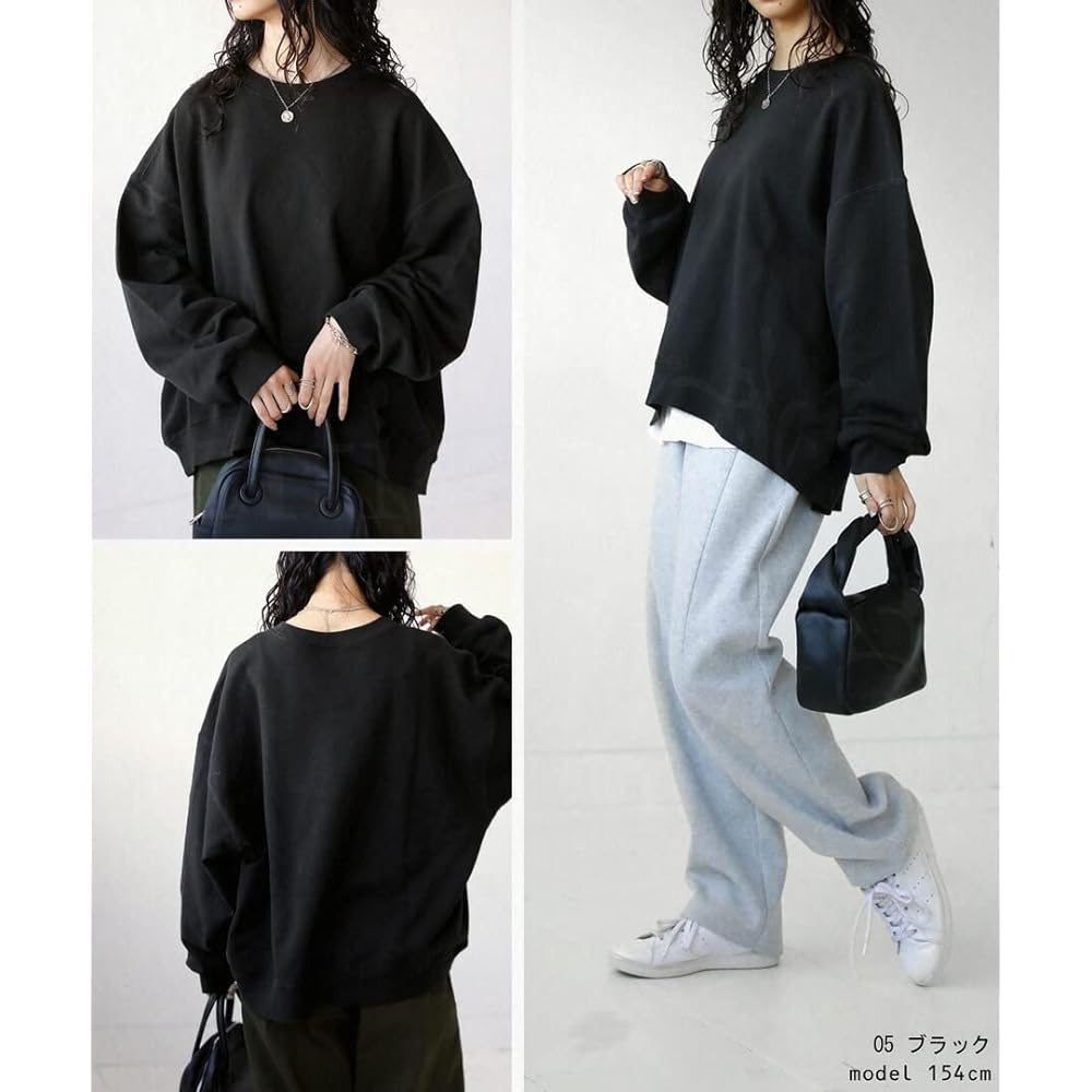 [antiqua] [Antica] Short length fleece pullover sweatshirt for women AYA-00001
