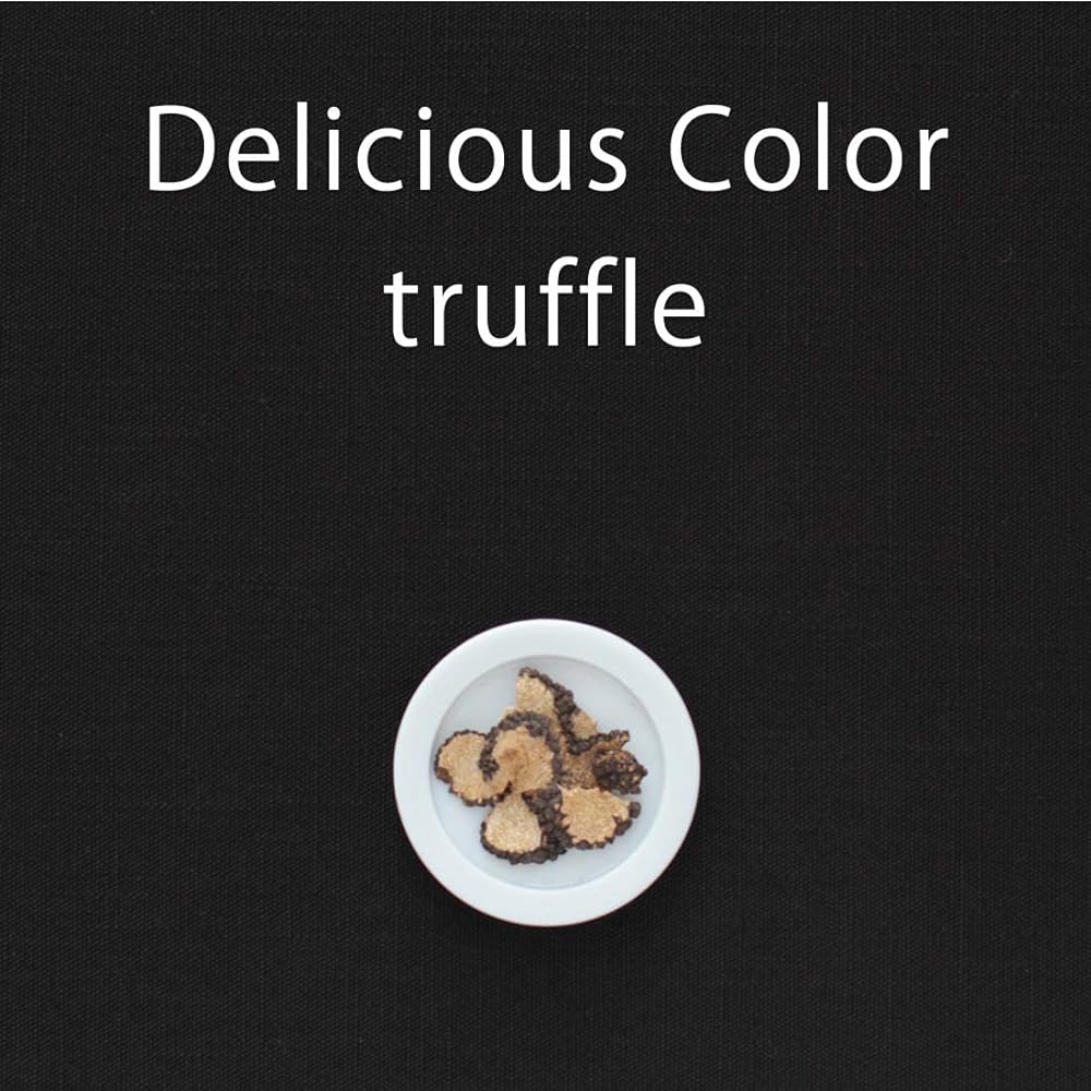 Blooming Nakanishi Table Cloth Delicious Color (Truffle (Black) / 130 x 200cm) For 4 People Water Repellent Rectangle Plain Machine Washable (Water Repellent Finished/Made in Japan) 400200-0001-90