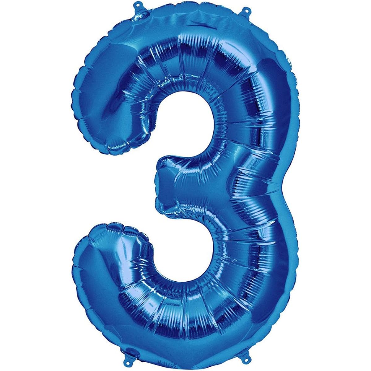 Tellpet Number 3 Balloon, 3rd Birthday Party Decorations for Kids Boys, Sapphire Blue, 40 Inch