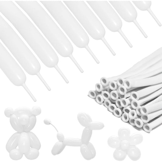 200pcs 260pcs White Long Balloons Balloon Garland Thick Skinny Latex Twist Balloons Animal Modeling Christmas Birthday Wedding Party Decoration
