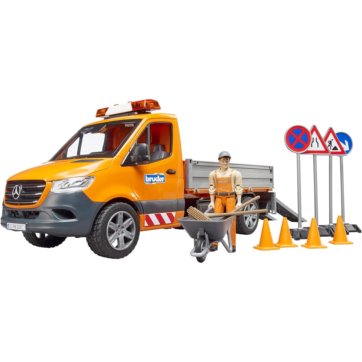 bruder MB construction vehicle set (with figure) BR02677