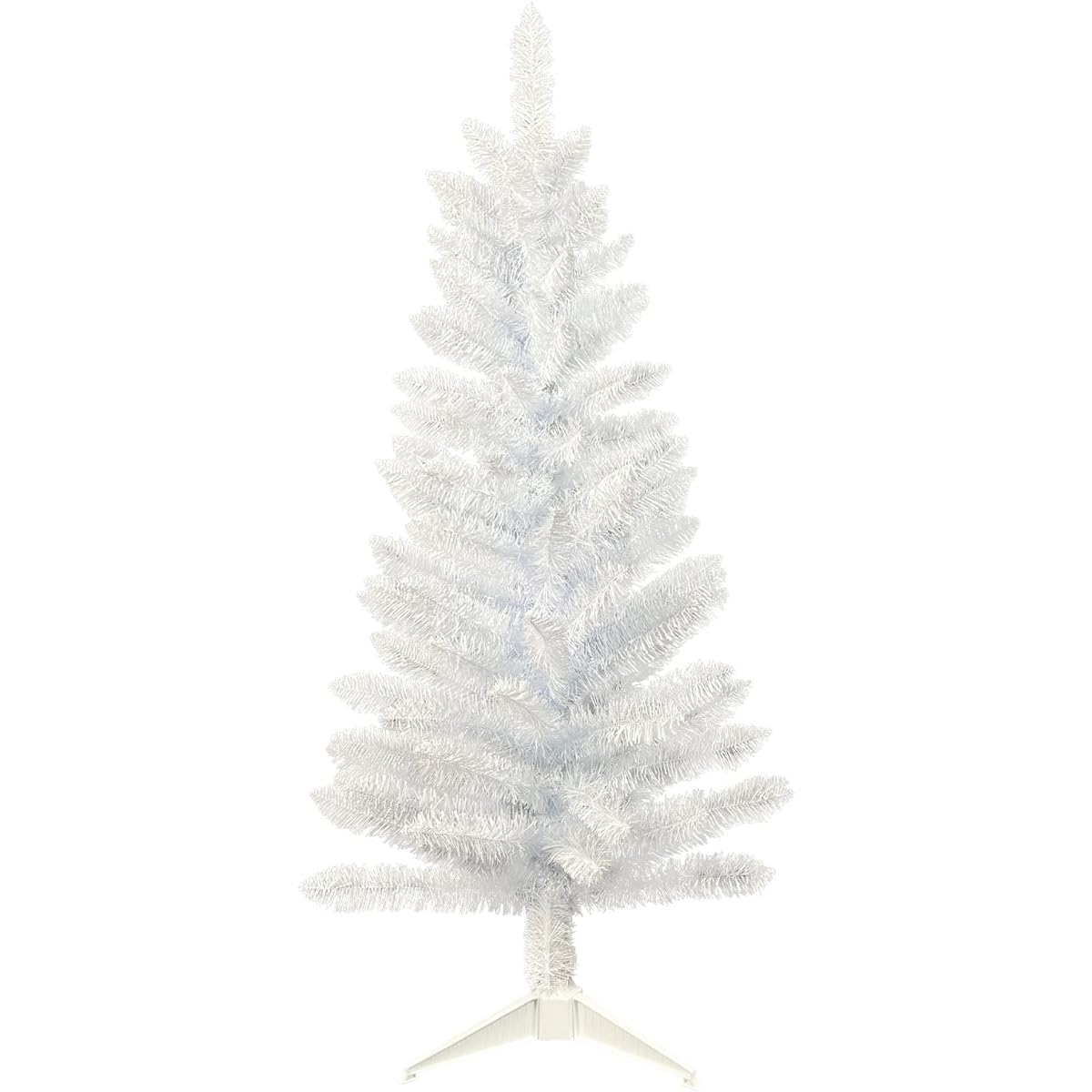 Maylaviu Christmas Tree, 4ft White Artificial Mini Christmas Tree, Small Christmas Tree Decoration, Easy Assembly for Indoor and Outdoor Use