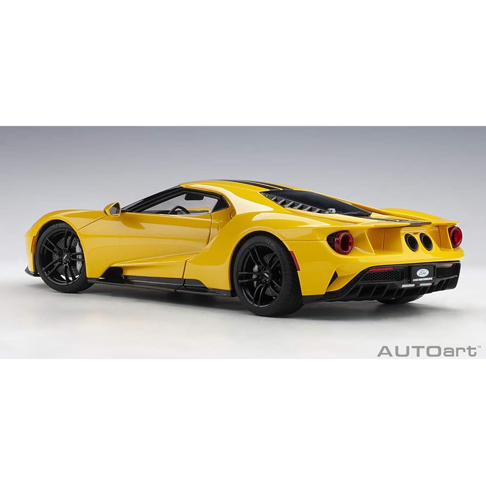 AUTOart 1/18 Ford GT 2017 Yellow/Black Stripe Finished Product