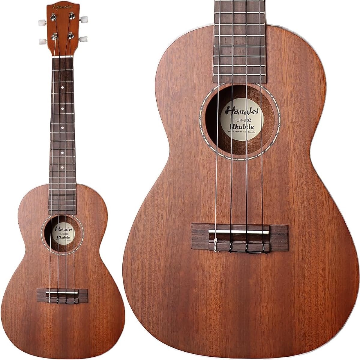 Hanalei HUK-80C [Low-G Specification] Concert Ukulele Top Single Plate All Mahogany Hanalei