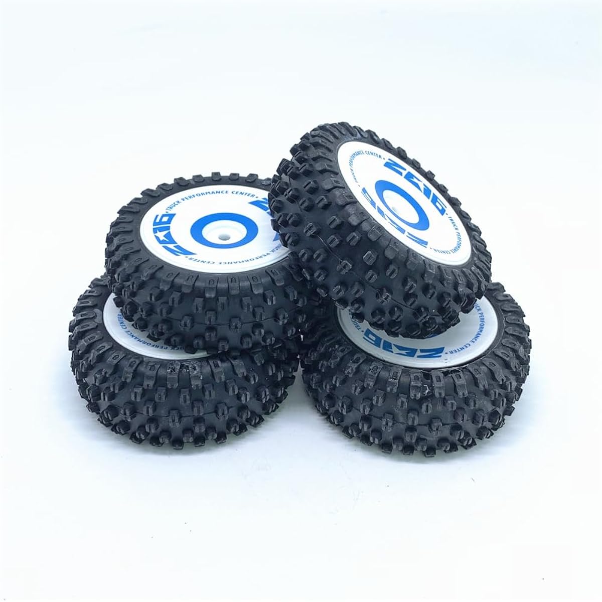 KingVal Replacement Front & Rear Tire Wheel Tire Combo RC Part Compatible with WLtoys 124017 RC Car